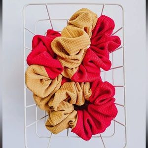 Red & Gold Hair Scrunchie KC Chiefs